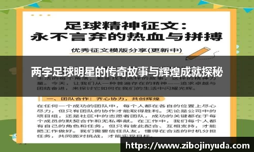 两字足球明星的传奇故事与辉煌成就探秘